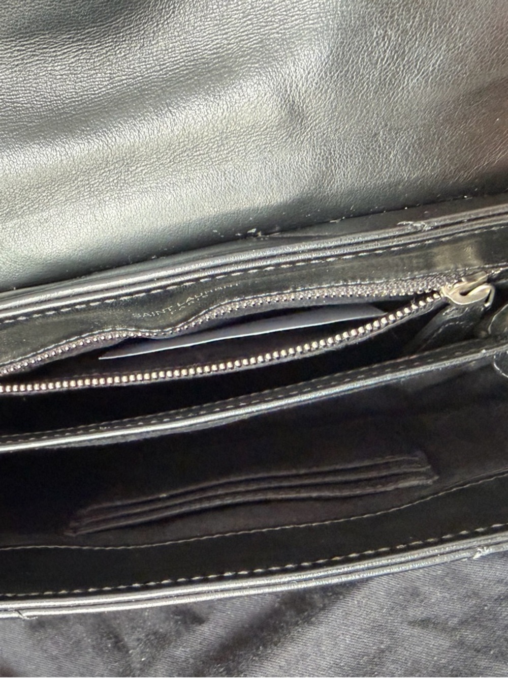 Saint Laurent Black Lambskin Loulou toy bag with Silver hardware - Picture 8 of 11